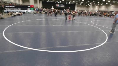 138 lbs Cons. Quarters - Timmy Boda, Brevard FCA Wrestling vs Cael Puderbaugh, Bobcat Wrestling Club