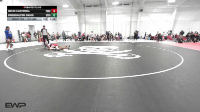 110 lbs Rr Rnd 5 - Micki Cantwell, Ponca City LadyCat Wrestling vs Brendalynn Davis, Cushing Girls