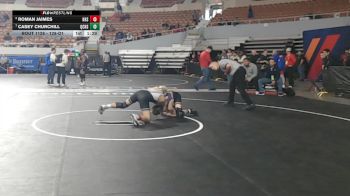 128-D1 Quarterfinal - Casey Churchill, Queen Creek High School vs Roman Jaimes, Kofa High School