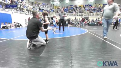 49 lbs Round Of 32 - Wriglee Ward, Grover Rains Wrestling Club vs Krue Goodin, Cowboy Wrestling Club