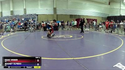 102 lbs Cons. Round 3 - Isaac Weber, WI vs Rooney Olmedo, MI