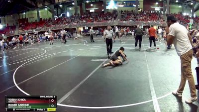 80 lbs Cons. Round 2 - Yosiah Chica, Nebraska vs Ruger Gardine, Bertrand Wrestling Club