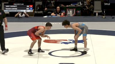 57 kg 1st Place Match - Grey Burnett, Burnett Trained Wrestling vs Isaiah Cortez, Spartan Combat RTC/ Titan Mercury Wrestling Club