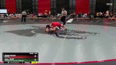 133 lbs Cons. Semi - Paul Ruff, University Of Central Missouri vs Jevin Foust, Newman