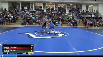 122 lbs Quarterfinal - Justin Thomas, Reeltown vs Logan Hartson, St James