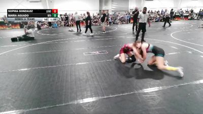 110 lbs Semis (4 Team) - Maria Aguado, MF Angels vs Sophia Gonzalez, Level Up Wrestling Center