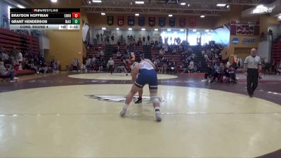 285 lbs Cons. Round 4 - Grant Henderson, North Iowa Area Community College vs Braydon Hoffman, Cornell College