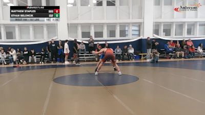 157 lbs Round Of 16 - Matthew Staples, Unrostered - Midwest Regional Training Center vs Ethan Beloncik, Air Force