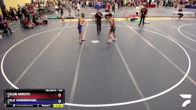 120 lbs Quarterfinal - Caleb Arroyo, IA vs Cale Vandermark, IA