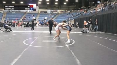 131 lbs 3rd Place Match - Dru Turner, High School vs Aileya Sath, Baker University