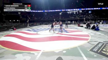 Champ. Round 1 - Lucas Giersberg, Douglas/Rapid City Christian/New Underwood vs Tyce Uherka, Sturgis Brown