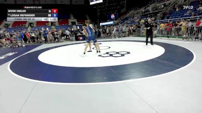 132 lbs Cons. Rd Of 32 - River Hibler, NJ vs Logan Refsnider, MN