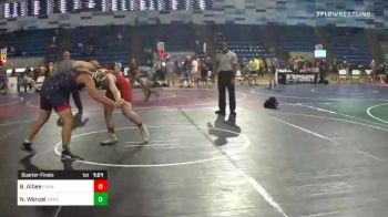 190 lbs Quarterfinal - Brayden Albee, Crass Trained vs Noah Wenzel, Dakota WC