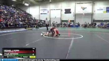 152 lbs Quarterfinals (8 Team) - Tyler Antoniak, Millard South vs Michael J. Myers, Omaha Westside