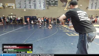 63 lbs Quarterfinal - Jack Brown, Piranha Wrestling Club vs Spencer Harris, Punisher Wrestling Company