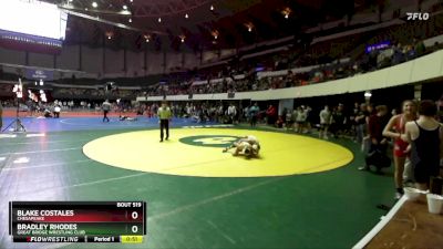Rookie 6-8 115 Quarterfinal - Blake Costales, Chesapeake vs Bradley Rhodes, Great Bridge Wrestling Club