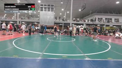 128 lbs Rr Rnd 4 - Caleb Swain, Hornet WC - HSBAFC vs Kamdyn Weiman, St. Mark's - HSBAFC