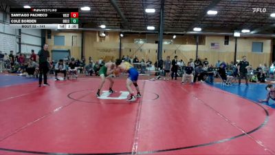 141 lbs Champ. Round 2 - Santiago Pacheco, Westcliff vs Cole Borden, Big Bend Community College