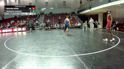 165 lbs Semifinal - Bronson Shields, Botetourt Training Center vs Ibrahim Dheel, Legacy Dragons Wrestling Club