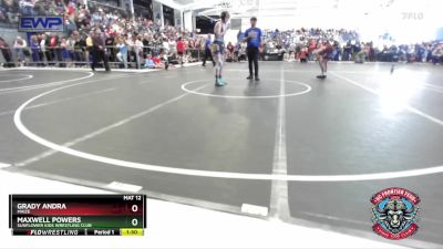 125 lbs Cons. Round 1 - Maxwell Powers, Sunflower Kids Wrestling Club vs Grady Andra, Maize