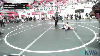 37 lbs Semifinal - Jociana Martinez, Tuttle Wrestling vs Amos Boyd, Harrah Little League Wrestling