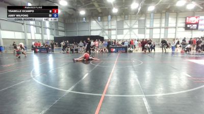 U20 Women - 53 lbs Cons. Round 2 - Ysabelle Ocampo, IN vs Abby Wilfong, CO