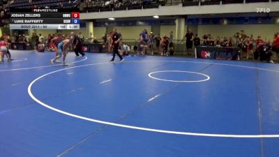 92 lbs Cons. Sub-quarters - Josiah Zellers, Open Mats Wrestling Club vs Luke Rafferty, Ohio Crazy Goats Wrestling