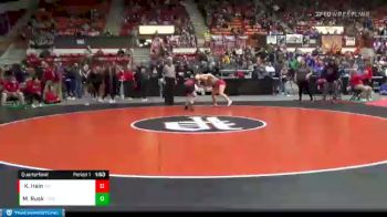 138 lbs Quarterfinal - Kaitlyn Hain, Wellington vs Makaylae Rusk, Fort Scott