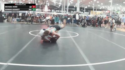 154 lbs Rr Rnd 2 - Michael Horn, LAW - HSC vs Gunnar Gossett, Team Shutt Garnett Trained - HSC