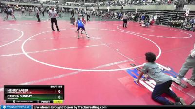 95 lbs Cons. Round 4 - Cayden Sunday, Wisconsin vs Henry Hager, Cadott Wrestling Club