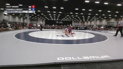 125 lbs 1st Place Match - Caley Graber, Summit Wrestling Academy vs Corabella Wesley, Hobart Wrestling Club