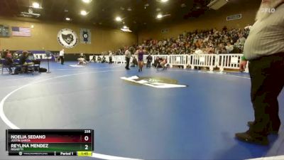 235 lbs Semifinal - Noelia Sedano, Justin Garza vs Reylina Mendez, Righetti