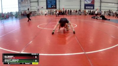 130 lbs Rd# 8- 12:30pm Saturday Final Pool - Eli Berry, Nauman Red vs Emmitt Henley, VA Team Predator