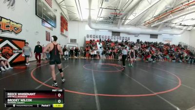 150B Round 2 - Reece Whisenant, Greybull/Riverside vs Brodey Wilcox, Natrona County