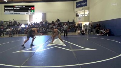 184 lbs Quarterfinal - Marquize Brown, Vanguard vs Ryan Clink, Cal Poly SLO