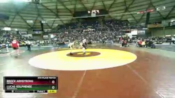2A 120 lbs 5th Place Match - Brock Armstrong, Orting vs Lucas Golphenee, Washougal
