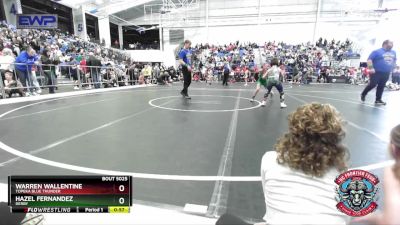 70 lbs Cons. Round 2 - Warren Wallentine, Topeka Blue Thunder vs Hazel Fernandez, Derby