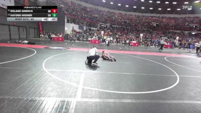 63 lbs Cons. Round 2 - Roland Gimnick, BYA Wrestling vs Hayden Widner, Viroqua