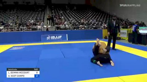 LEAH GEMMA MCCOURT vs AMY SCOT CAMPO 2021 World IBJJF Jiu-Jitsu No-Gi Championship