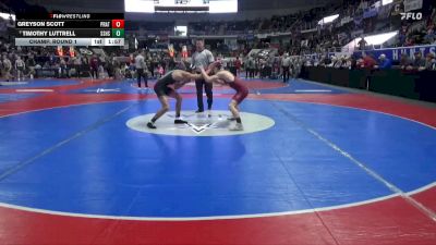 7A 132 lbs Champ. Round 1 - Timothy Luttrell, Smiths Station Hs vs Greyson Scott, Prattville