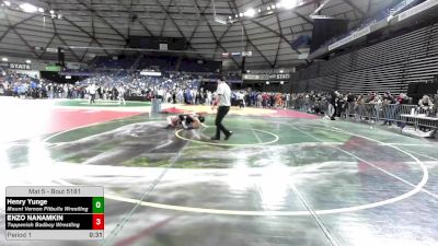 115 lbs Champ. Rd Of 16 - Henry Yunge, Mount Vernon Pitbulls Wrestling vs ENZO NANAMKIN, Toppenish Badboy Wrestling