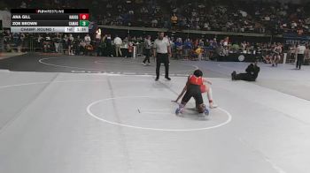 G 107 lbs Champ. Round 1 - Ana Gill, Haughton Girls vs Zoe Brown, Caddo Magnet Girls