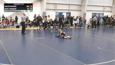 43 lbs 5th Place Match - Arlen Wagner, Wyoming Underground Wrestling vs Riley Johnson, Eastern Oregon Elite