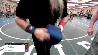 125 lbs Consi Of 4 - Hanna Rathbun, Pa vs Saige Olver, Pa