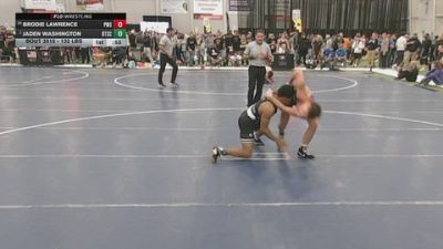 132 lbs Cons. Quarters - Brodie Lawrence, Pinnacle Wrestling School vs Jaden Washington, Beat The Streets Chicago