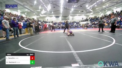 49 lbs Final - Luke Sandlin, Vian Wrestling Club vs Hank Deckard, R.A.W.