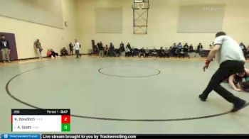 285 lbs Cons. Round 1 - Andre Scott, Parkrose vs Keannan Bowditch, Thurston