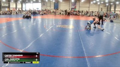 72 lbs Rd# 4- 2:00pm Friday Final Pool - Cael Marcotte, West Coast Elite vs Carter Townsend, Maryland GOLD