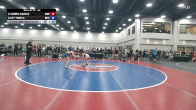 130 lbs Cons. Sub-quarters - Arianna Garcia, Gladiator Wrestling vs Addy Fowls, Well Trained