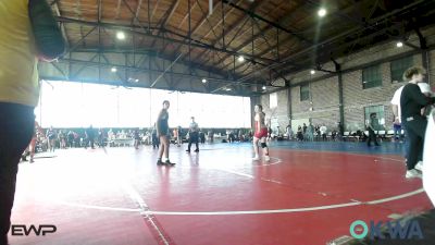 150-154 lbs Rr Rnd 3 - Roxie Rappe, Fort Gibson Youth Wrestling vs Mahlea Warrior, Tecumseh Youth Wrestling